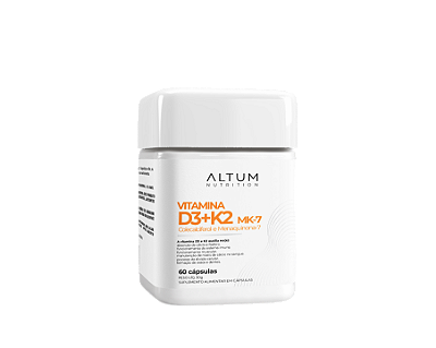 Vitamina D3 + K2 MK-7 - 60 Cápsulas