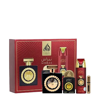 Kit Lattafa Nebras Eau de Parfum 100ml + 20ml + Desodorante 200ml