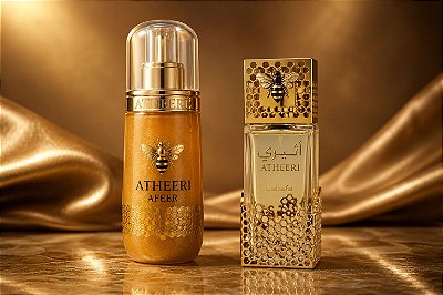 Perfume 100ml + Body Splash Atheeri Afeer 200ml