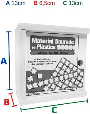 Material Dourado em Plastico 111 peças Carimbras Idade 3+