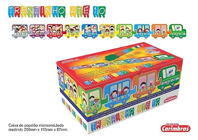 Trenzinho Com 10 Peças Carimbras idade 2 +