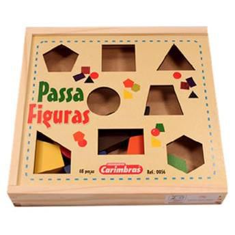 Passa Formas Geométricas Carimbras Brinquedo Educativo