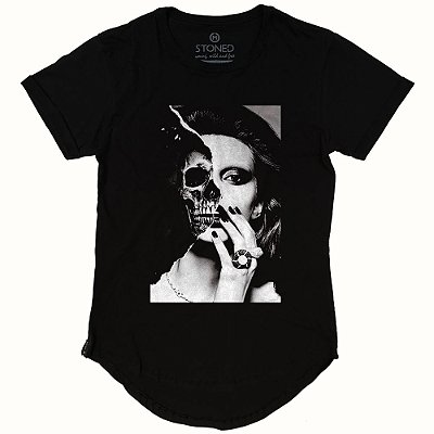 Camiseta Longline Skull Girl