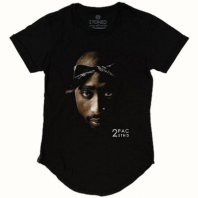 Camiseta Longline Face 2Pac