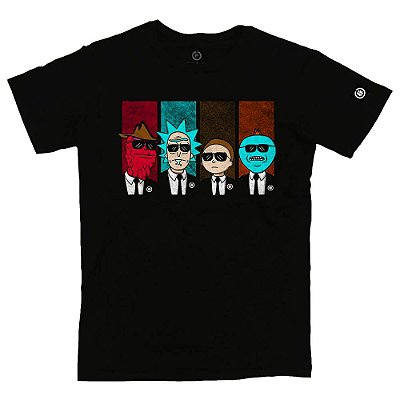Camiseta Men in Black Rick and Morty