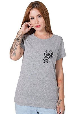 Camiseta Feminina Broken Skull