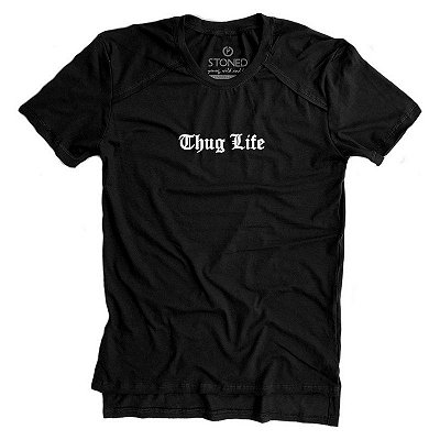 Camiseta Longline Gold Thug Life
