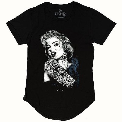 Camiseta Longline Marilyn Monroe