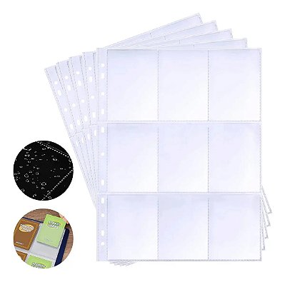 10 Folhas Plásticas 9 Bolsos Yes Pokémon TCG A4