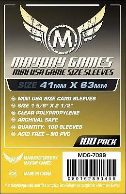 Mayday Mini Usa Card Sleeves (41x63mm)
