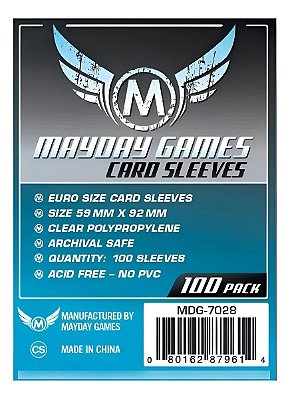 Mayday Euro Card Sleeves (59x92mm)