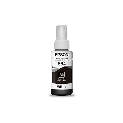 REFIL TINTA ORIGINAL T664 70ML PRETO | EPSON