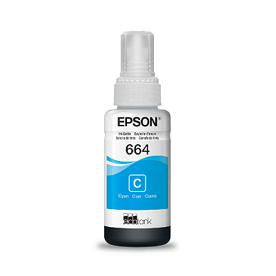 REFIL TINTA ORIGINAL T664 70ML CIANO | EPSON