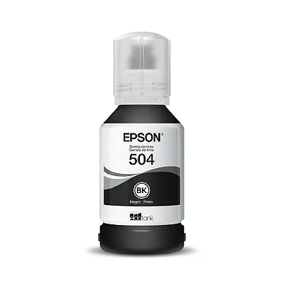 REFIL TINTA ORIGINAL T504 127ML PRETO |  EPSON