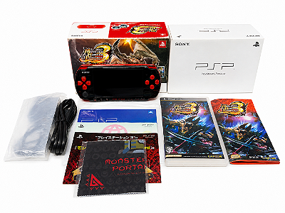 PSP Monster Hunter Portable 3rd Hunter's Pack Sony – Edição Black/Red (Colecionador)
