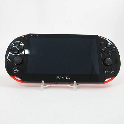 Sony PS Vita PCH-2000 Slim Preto/Vermelho — Original + 64GB + Jogos