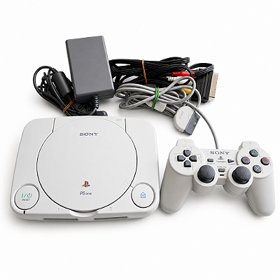 Sony PlayStation One PS1 PsOne Branco — Leitor Funcionando