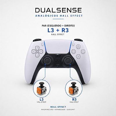 Controle PS5 - Dualsense Com HALL EFFECT