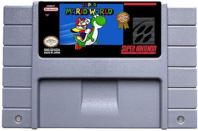Super Mario World – Super Nintendo SNES – Fita Original