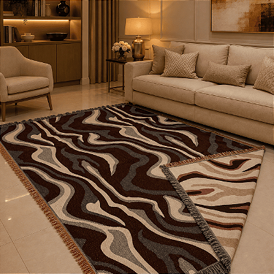 Tapete Allure Dupla Face Luxo 1,40x2,00 Quarto Sala Escritório