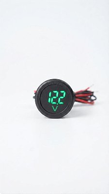 Voltímetro Digital 12v Redondo Painel Som Auto