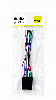 Chicote Conector Plug Macho Universal 16 Vias Auto