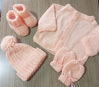 Kit Enxoval Para Saída De Maternidade Com Casaquinho