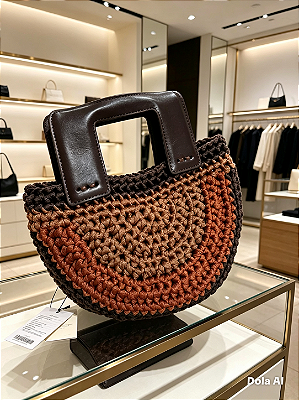BOLSA AURORA - Bolsa de mão com alça de couro ecológico