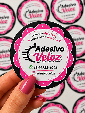 Adesivo Personalizado Redondo ou Quadrado (3 à 10cm)