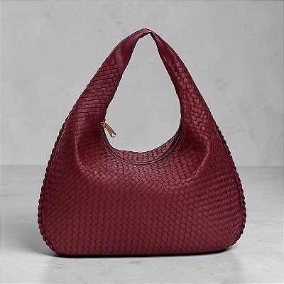 Bolsa Presença Trama Entrelaçada Estilo Saco