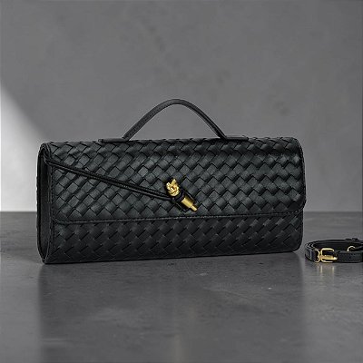 Bolsa Essência Trama Entrelaçada Alça Transversal