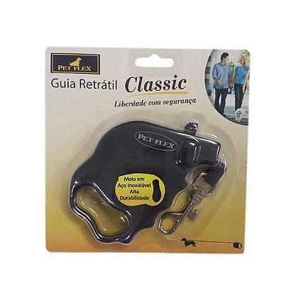 Guia Automática Pet Flex Cordão 5Kg 2 Metros