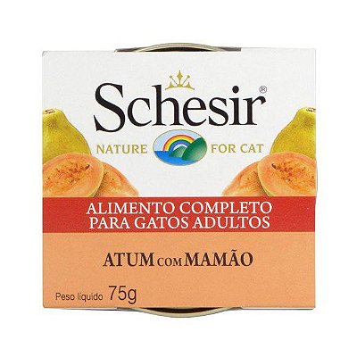 Schesir Cat Atum Com Mamão 75G