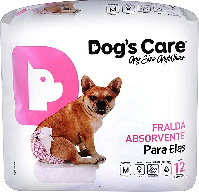 Fralda Dog'S Care Fêmea M C/12 Unidades