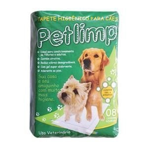 Tapete Higiênico para cães Petlimp (8un-62cm x 80cm ou 10un-55cm x 70un)