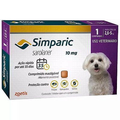 Simparic 10Mg 2,6 A 5Kg