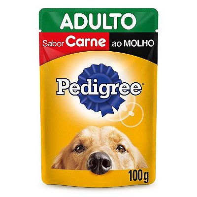 Ração Úmida Pedigree Sachê Carne ao Molho Cães Adultos 100G