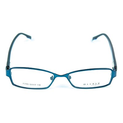 Armação para óculos de grau em metal Lensk F3103 Azul
