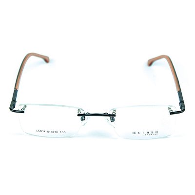 Armação para óculos de grau em metal Lensk 5011 Preto