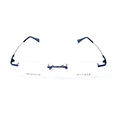 Armação para óculos de grau em metal Lensk 5507 Azul