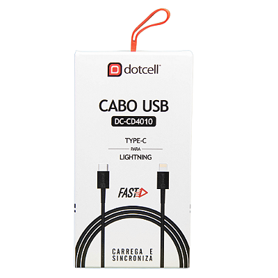 Cabo Usb Dotcell Dc-Cd4010 Preto