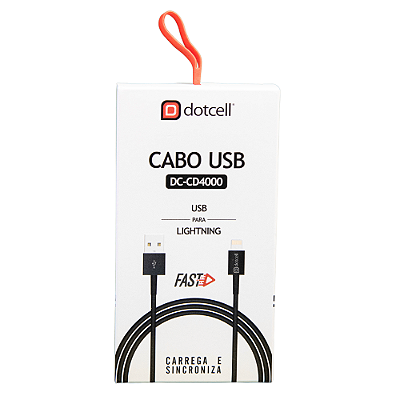 Cabo Usb Dotcell Dc-Cd4000 Preto