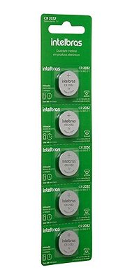 Bateria Lítio Cr2032 3v Intelbras Cartela com 5 unidades
