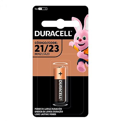 Pilha alcalina Duracell MN21 12V A23 12V para controle de alarme  Bateria A23