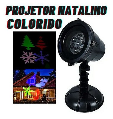 Espeto Projetor Refletor Natalino LED Natal