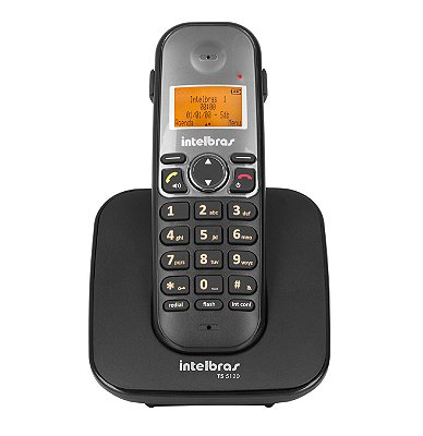 Telefone Intelbras Com Bina  Sem Fio Com Entrada de Fone Viva Voz TS 5120