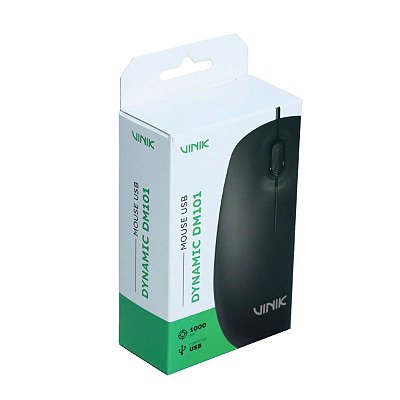 Mouse Ótico USB Preto DM 101 Vinik Dynamic 1000Dpi