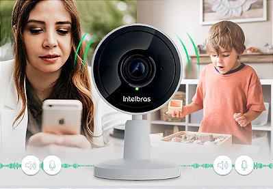 Câmera Segurança IP WiFi HD Intelbras Mibo IMX1