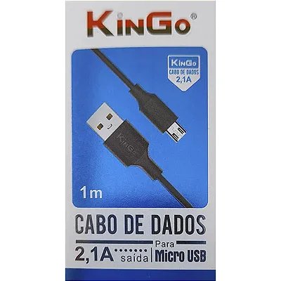 Cabo Usb Carregador Kingo P/ Iphone 2 Mtero