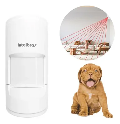 Sensor Ir Passivo Sem Fio 20kg Ivp 4101 Pet Smart Intelbras